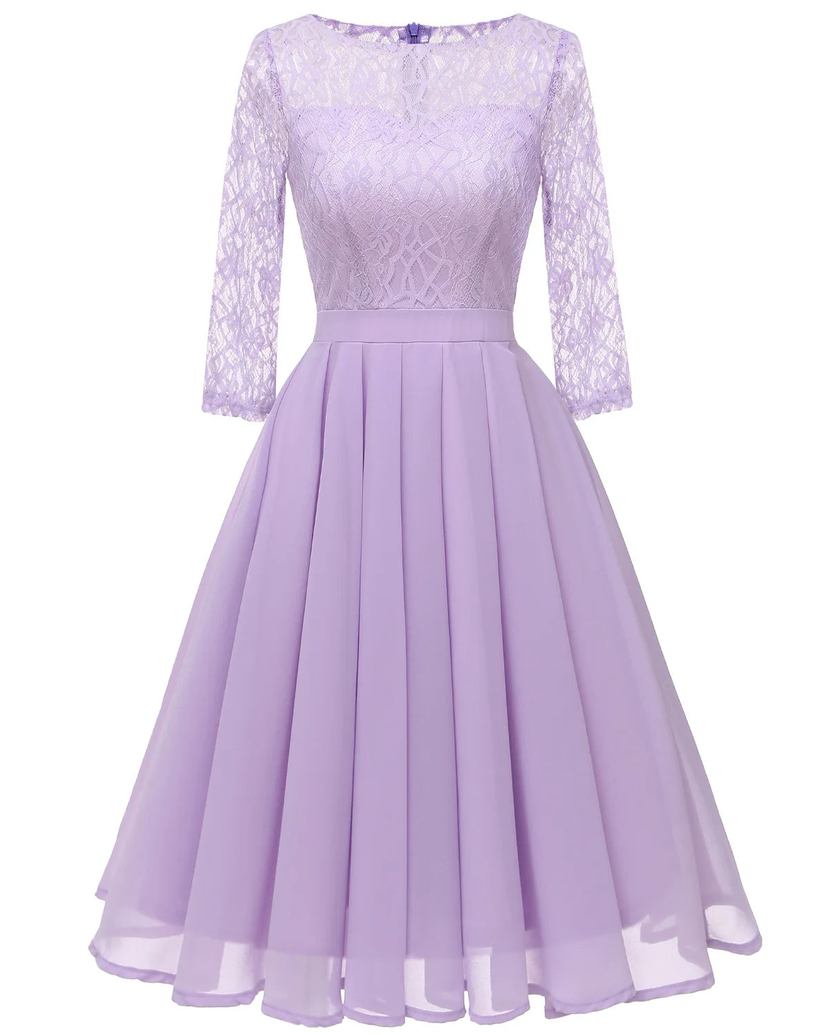 2022 Hot Lace Chiffon Waist Closing Dress Bridesmaid Dress New Women's Dress in Spring and Summer