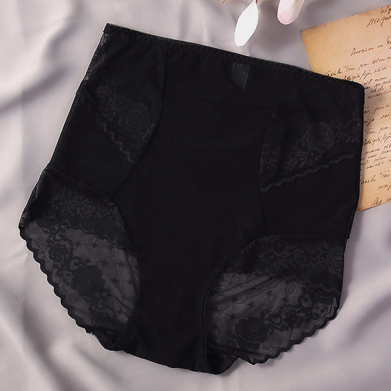 Women's GREAT gRACE Simple Solid Color Lace High Waist Shorts