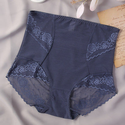 Women's GREAT gRACE Simple Solid Color Lace High Waist Shorts