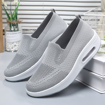 Women's Casual Shoes Breathable Flyknit Shock-absorbing