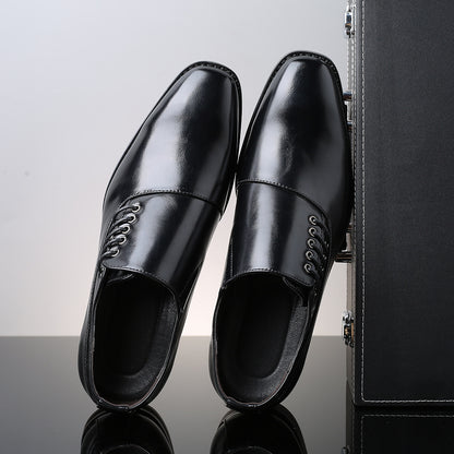 Japanese Square Toe Large Size Men's Shoes