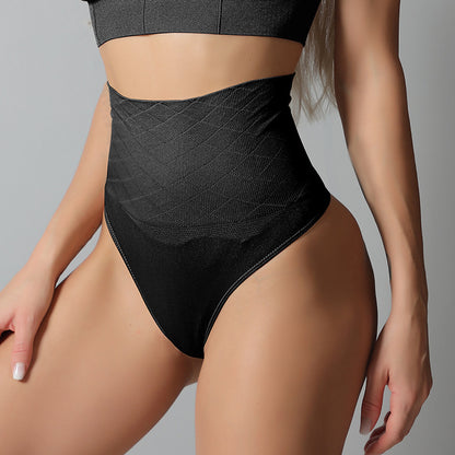 Women's Belly Contracting Hip Raise High Waist Sexy Triangle T-back