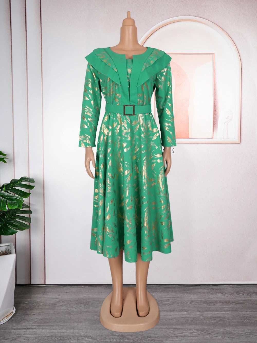 Elegant African Dresses for Women Plus Size Turkey Wedding Party Long Dress Dashiki Ankara Print Outfits Robe Africa Clothing